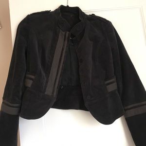 Zara Velvet Moto jacket